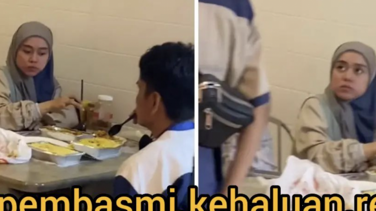 Lesti Kejora makan di Tanah Suci