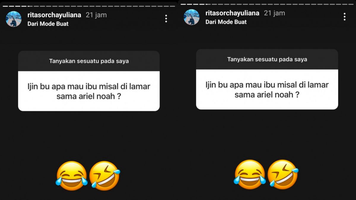 pertanyaan netizen [Instagram]