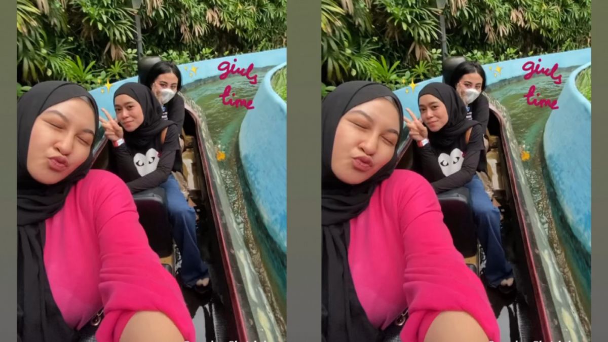 Lesti Kejora di perahu [Instagram]