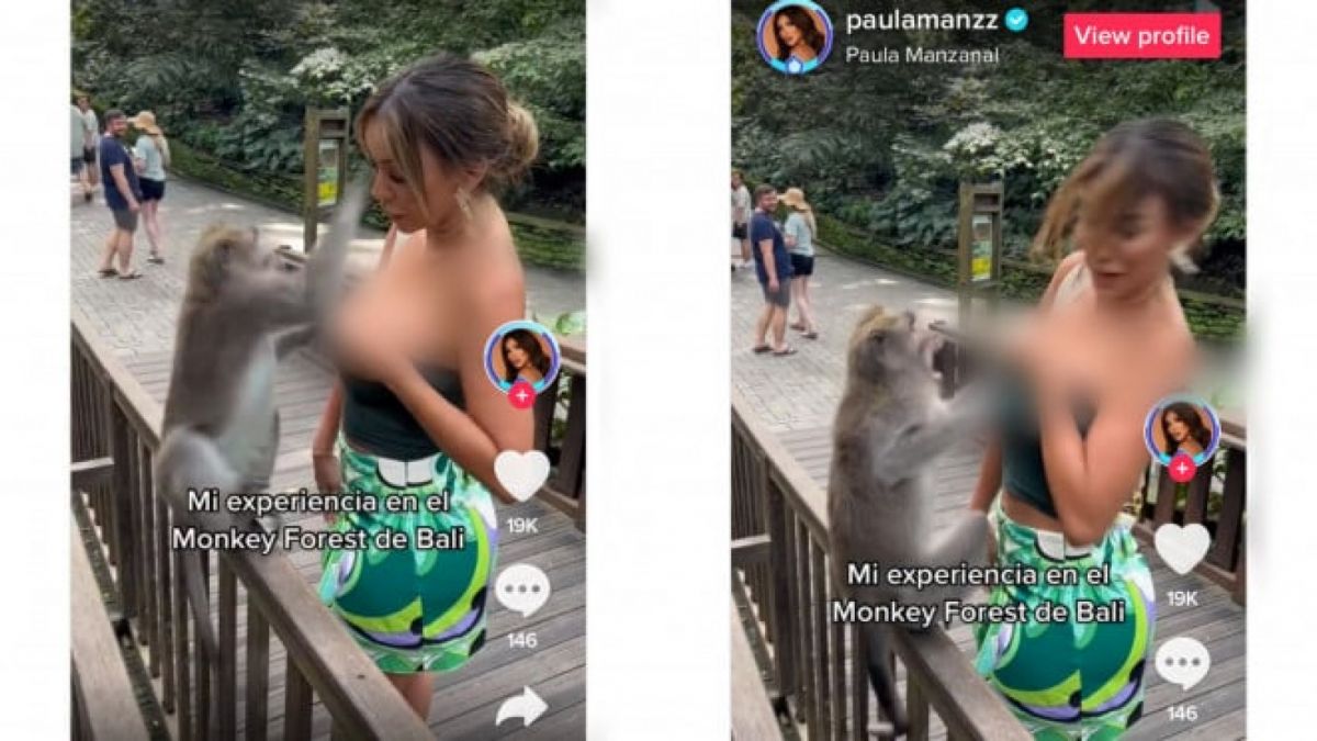 Paula Miss Peru ditarik kembennya hingga kelihatan dada [Intipseleb]