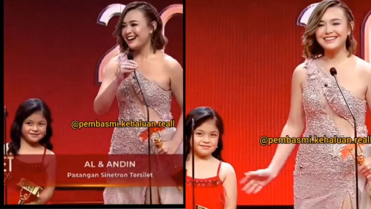 Potret Amanda di acara penghargaan [Instagram]