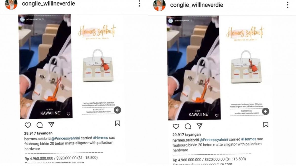 Tas Syahrini harga miliaran [Instagram]