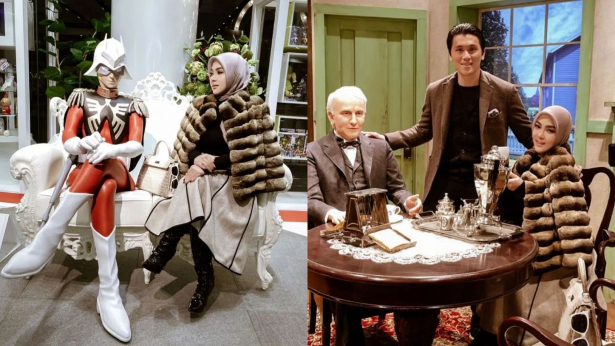 Potret Syahrini di museum [Instagram]