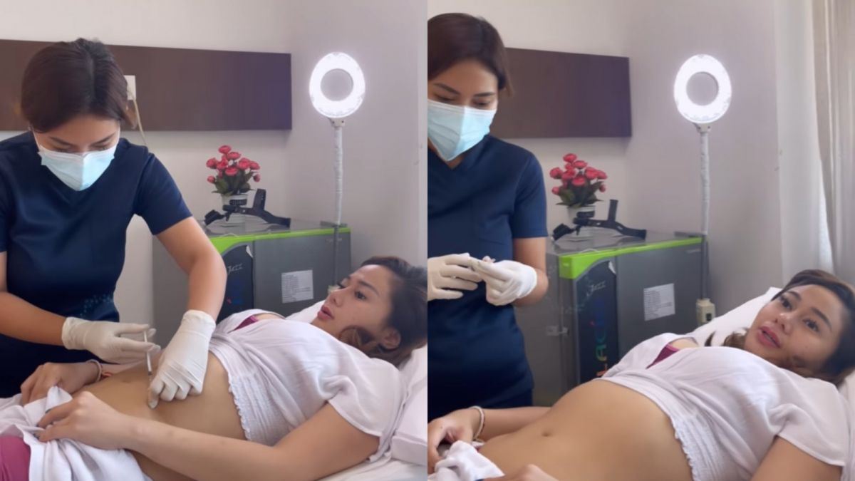 Denise sedang suntik [Instagram]