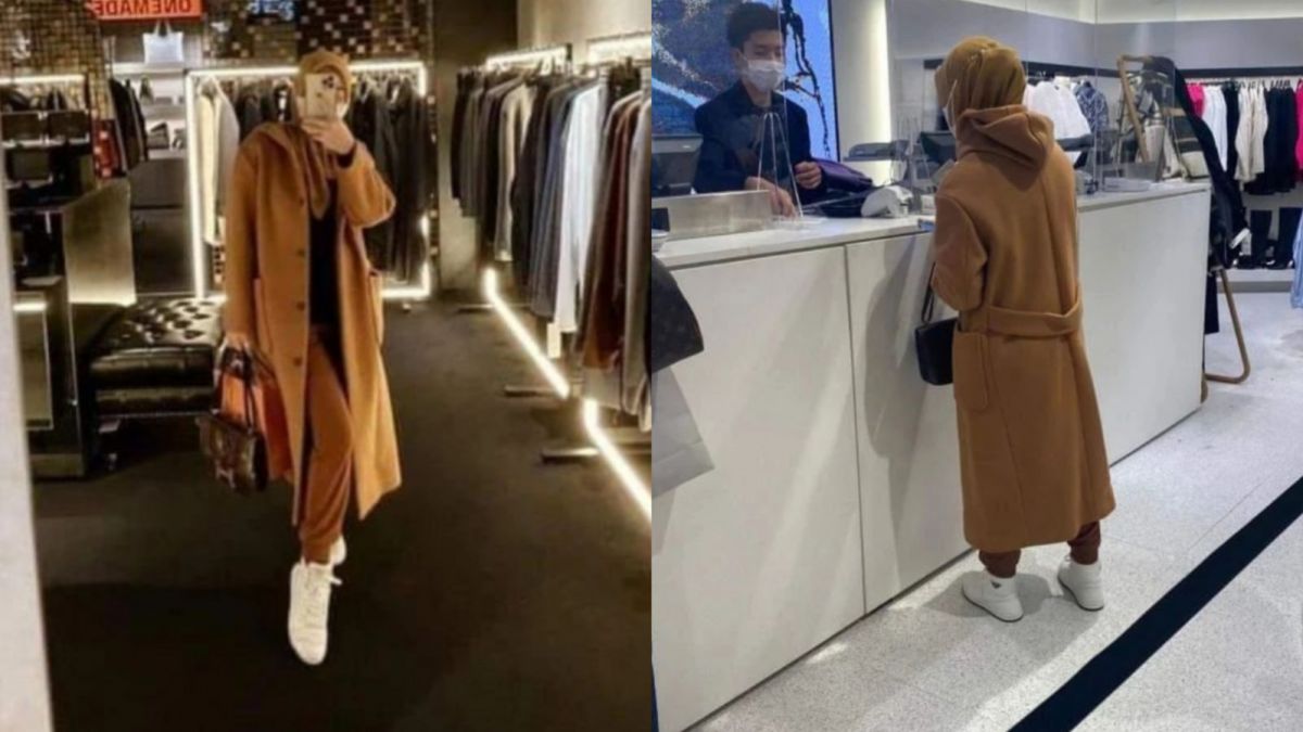 Foto Syahrini di kasir [Instagram]