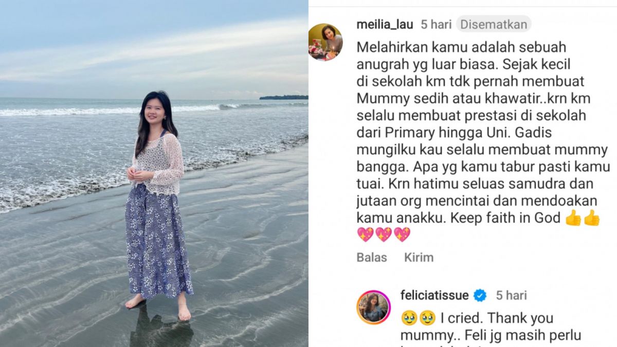 Komentar Meilia Lau [Instagram]