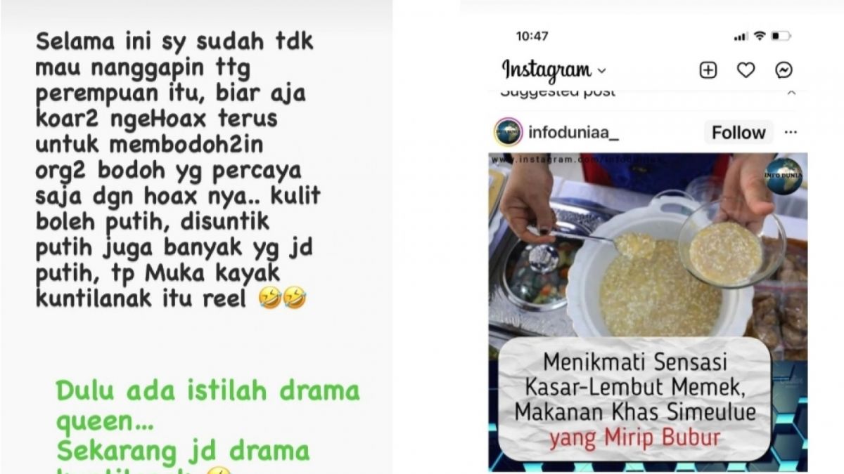 Ss dari Instagram Benny [Instagram]