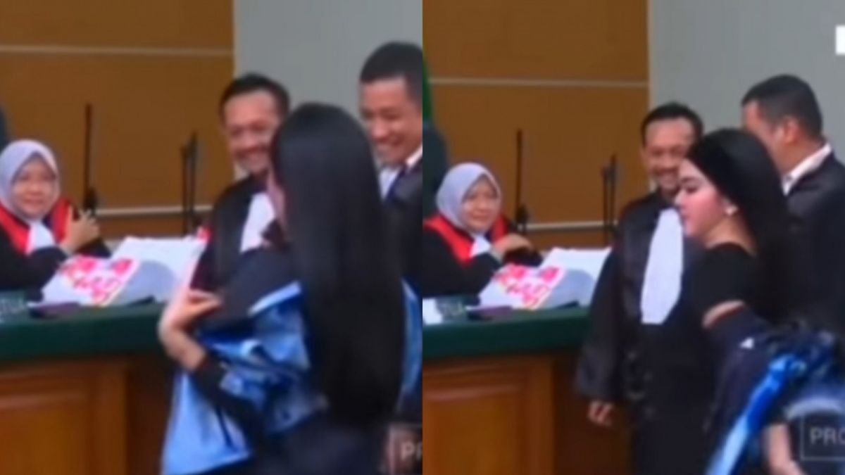 penampilan Syahrini di ruang sidang