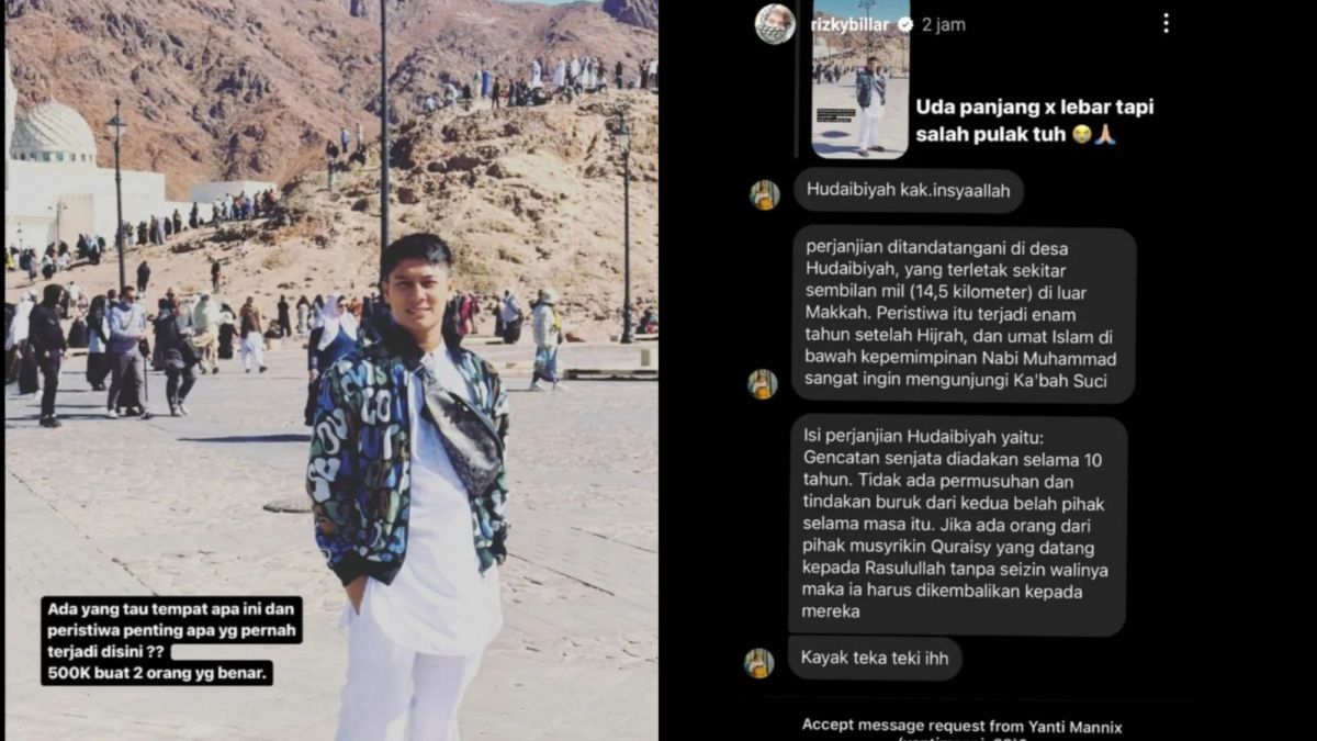 Postingan Rizky Billar [Instagram]