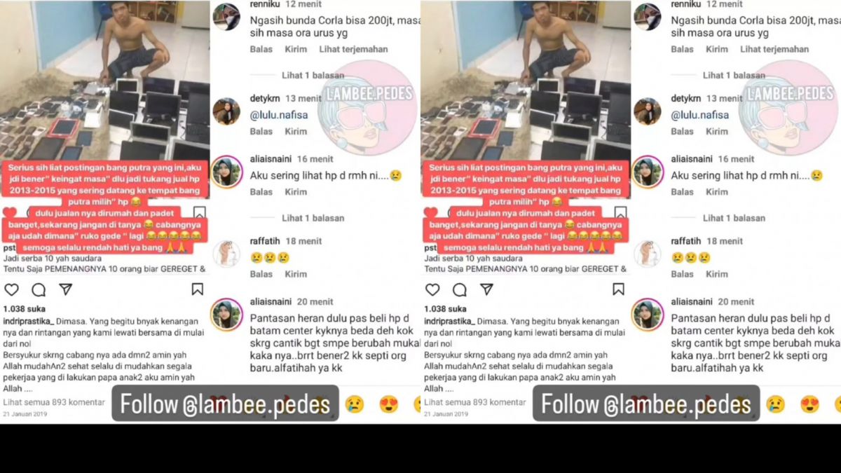 Postingan lawas mantan istri PS [Instagram]