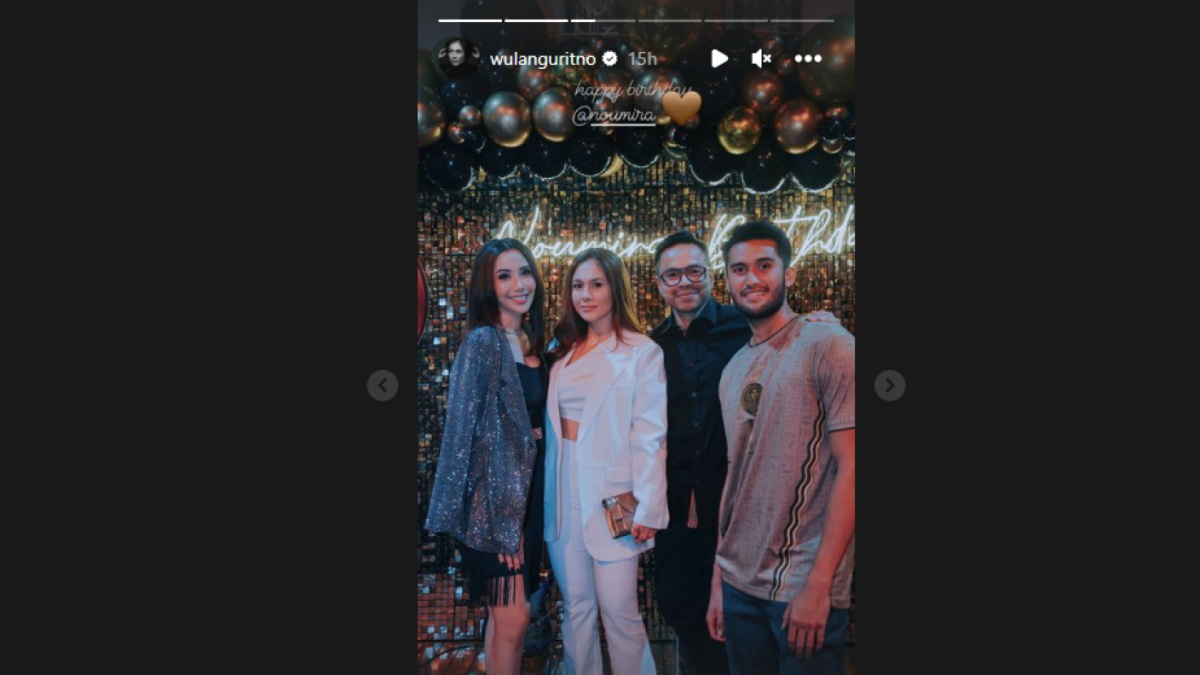 Wulan dan Sabda saat hadiri ultah [Instagram]
