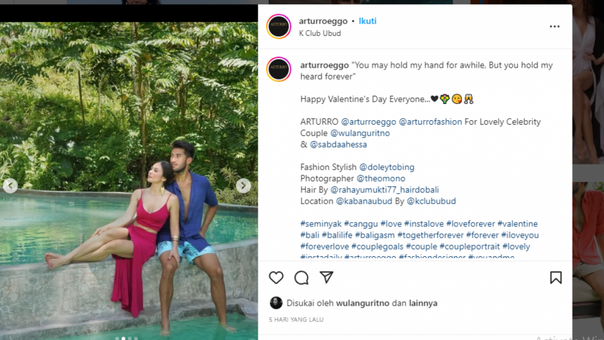 Wulan dan Sabda [Instagram]