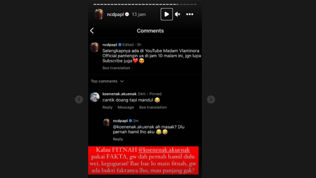 Postingan Nora Alexandra [Instagram]