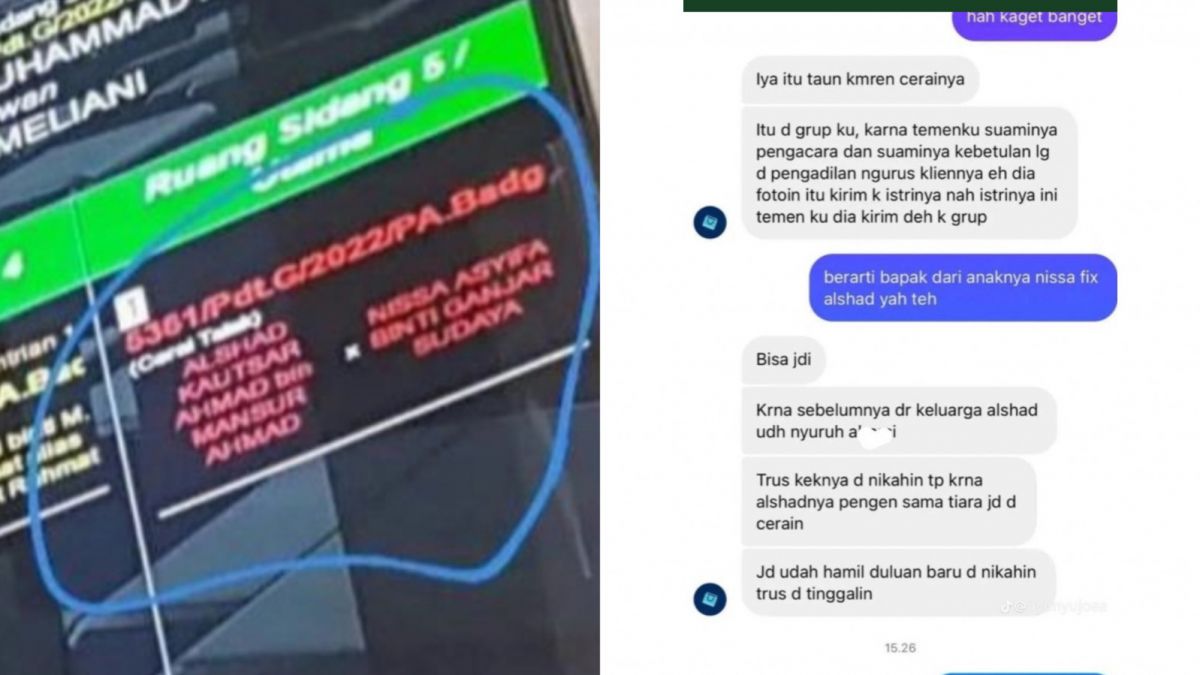 data sidang cerai Alshad