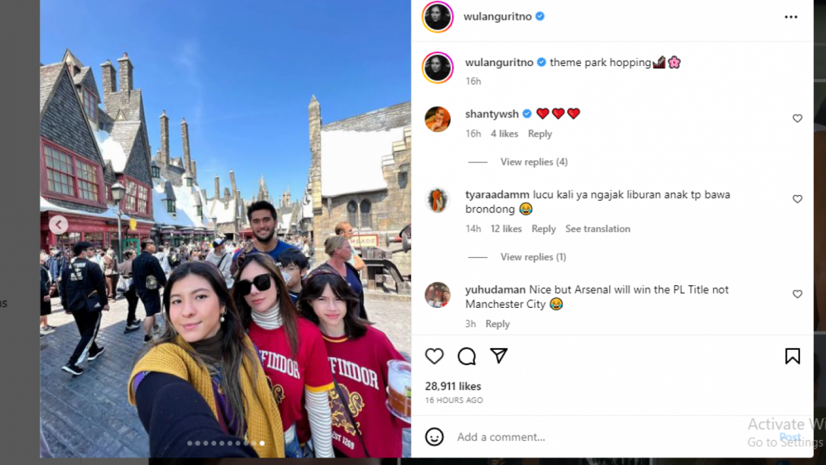 potret Sabda Ahessa, Wulan dan anak-anak [Instagram]