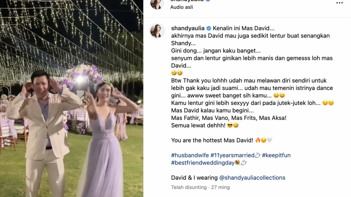 Postingan lama Shandy Aulia