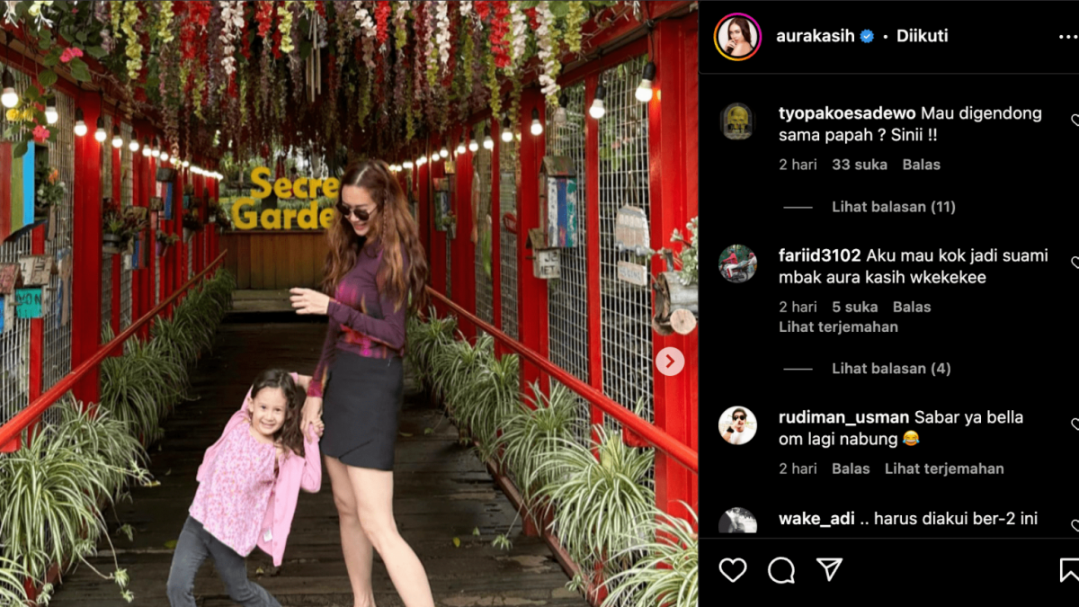 Aura Kasih dan putrinya Arabella