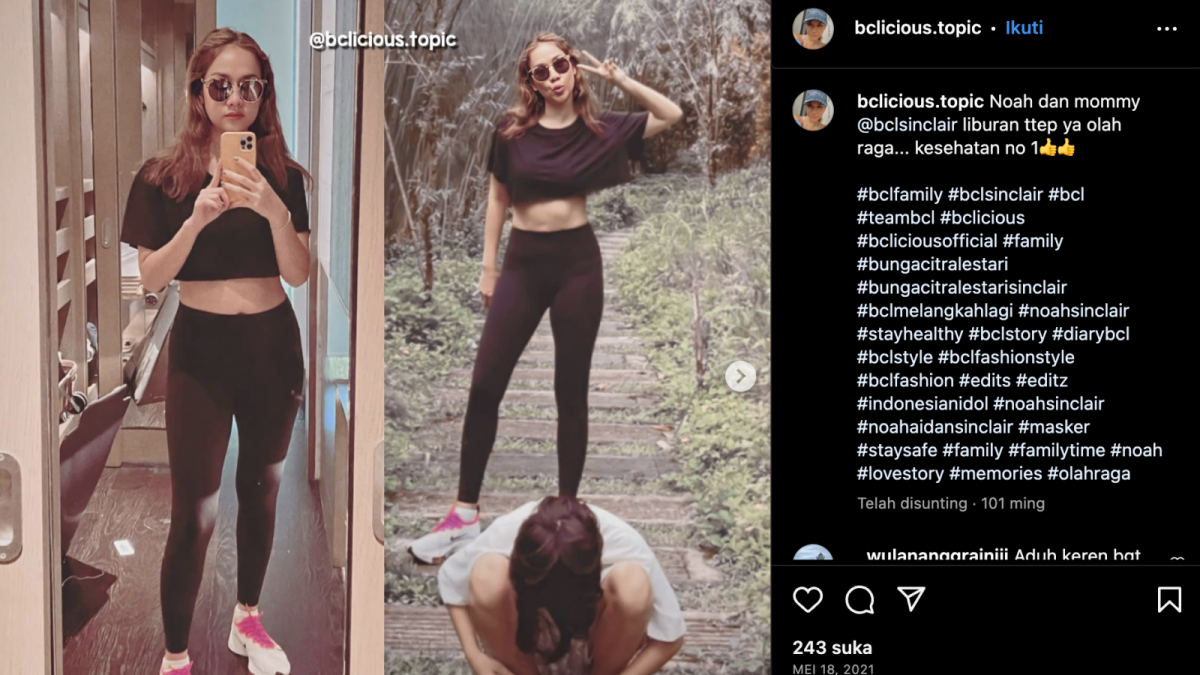 Bunga Citra Lestari olahraga