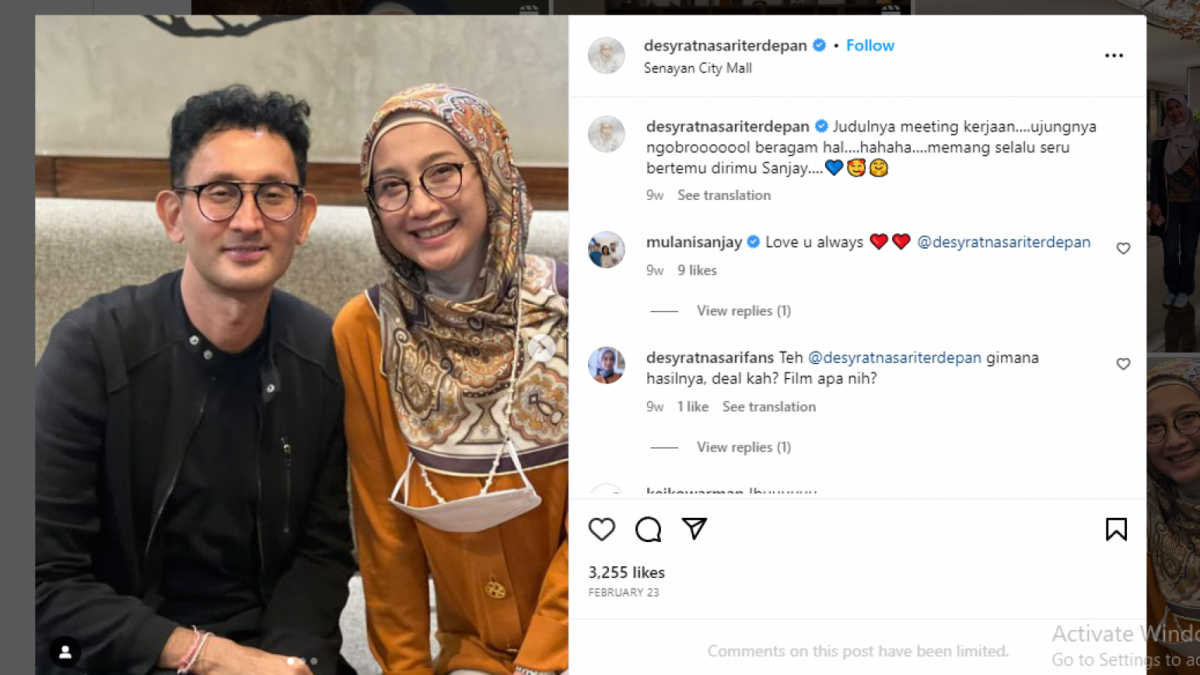 potret Desy dan Sanjay [Instagram]