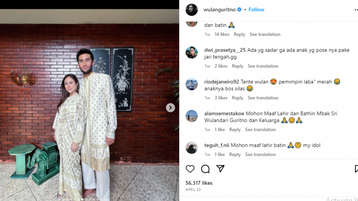 Potret wulan dan sabda [Instagram]