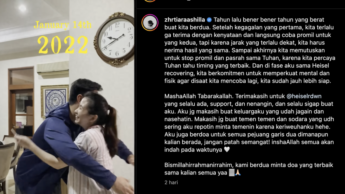 Ashilla Zee dan suami merayakan kehamilan pertama
