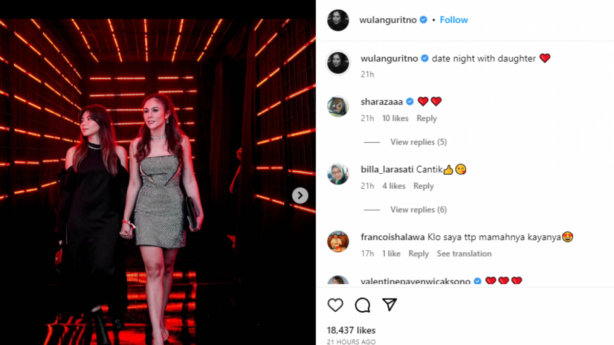 Wulan dan Shalom [Instagram]