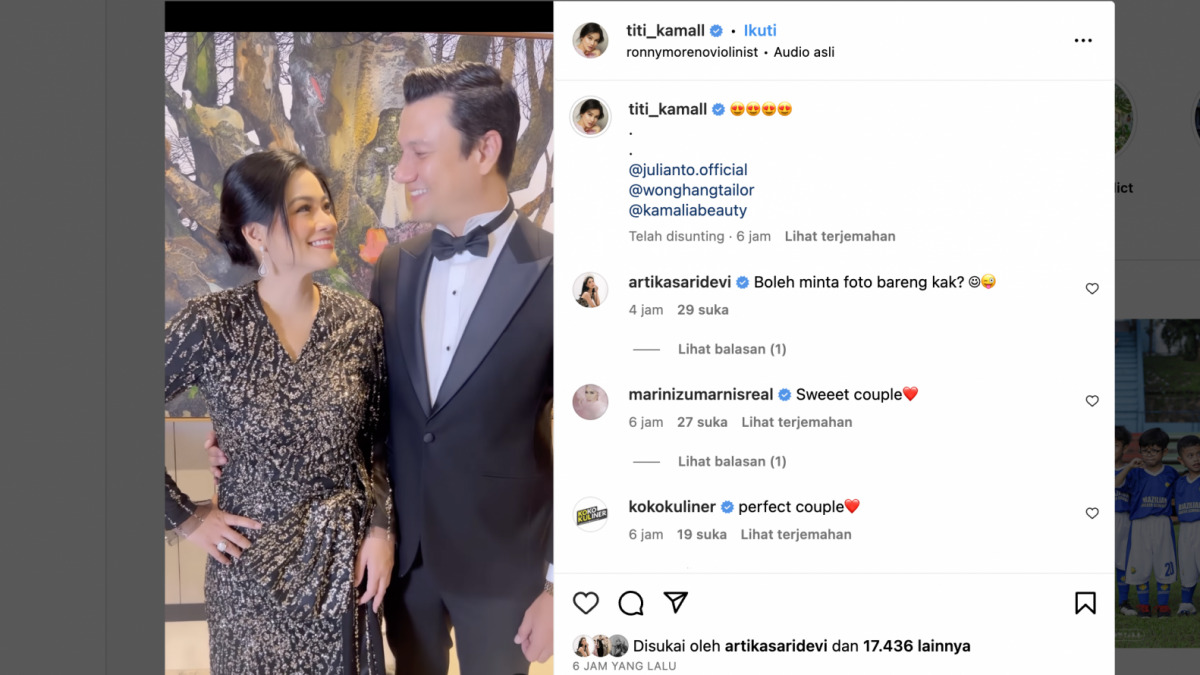 Titi Kamal dan Christian Sugiono