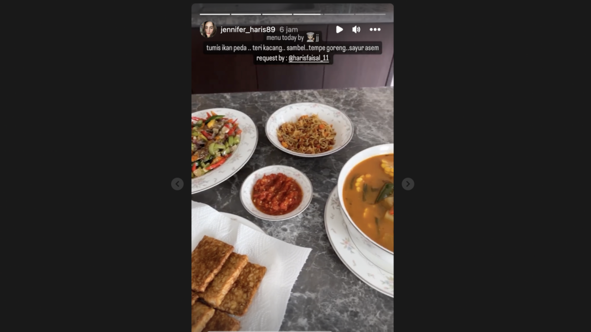 Masakan Jennifer Dunn permintaan dari Faisal Haris
