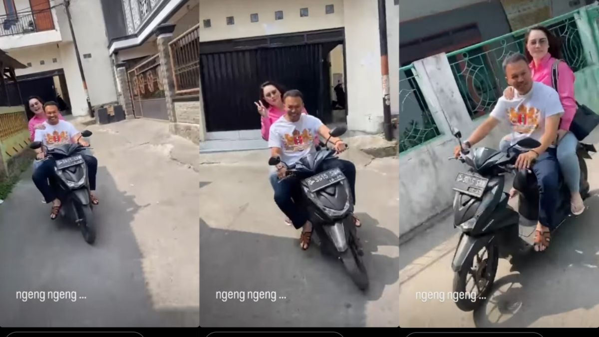 momen Jennfier Dunn dan Faisal Harris naik motor [Instagram]