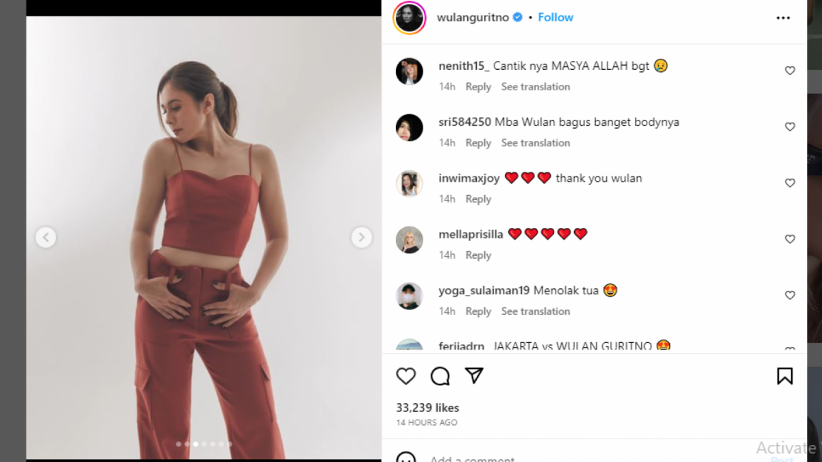 Wulan Guritno [Instagram]