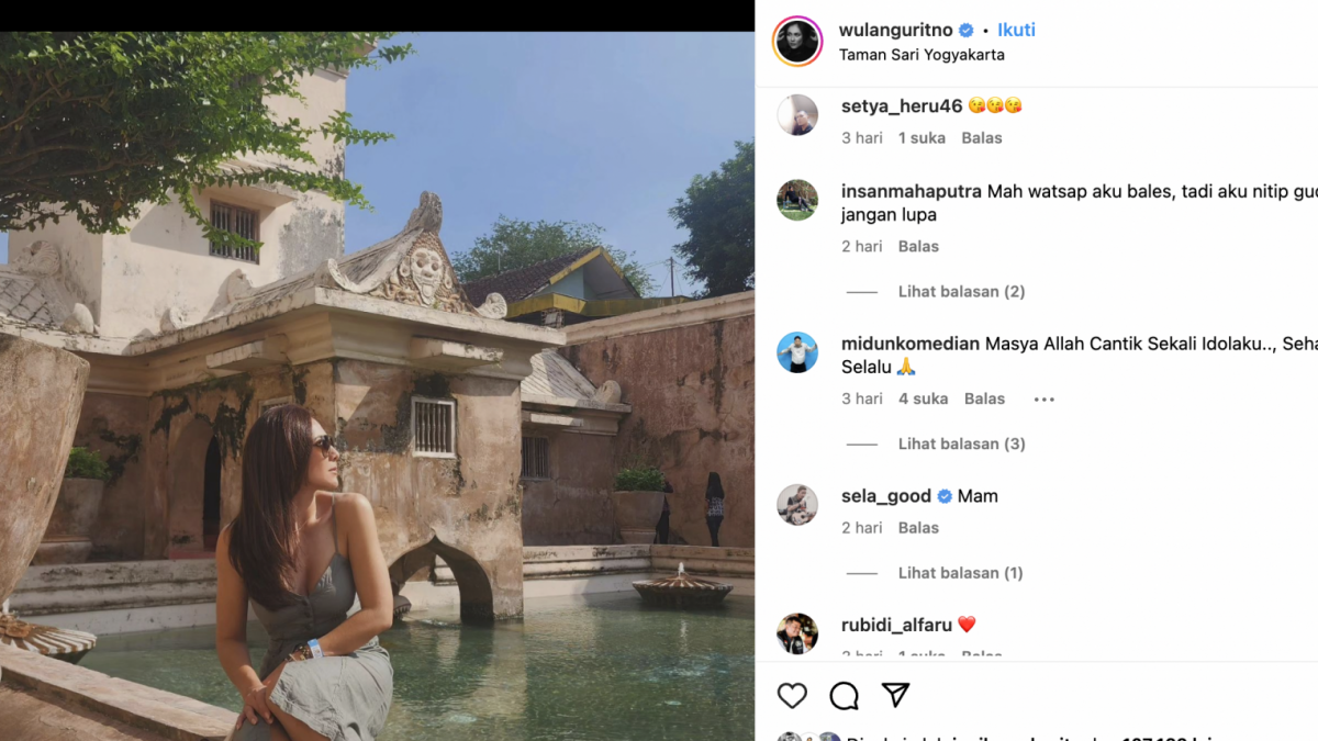 Wulan Guritno di Tamansari