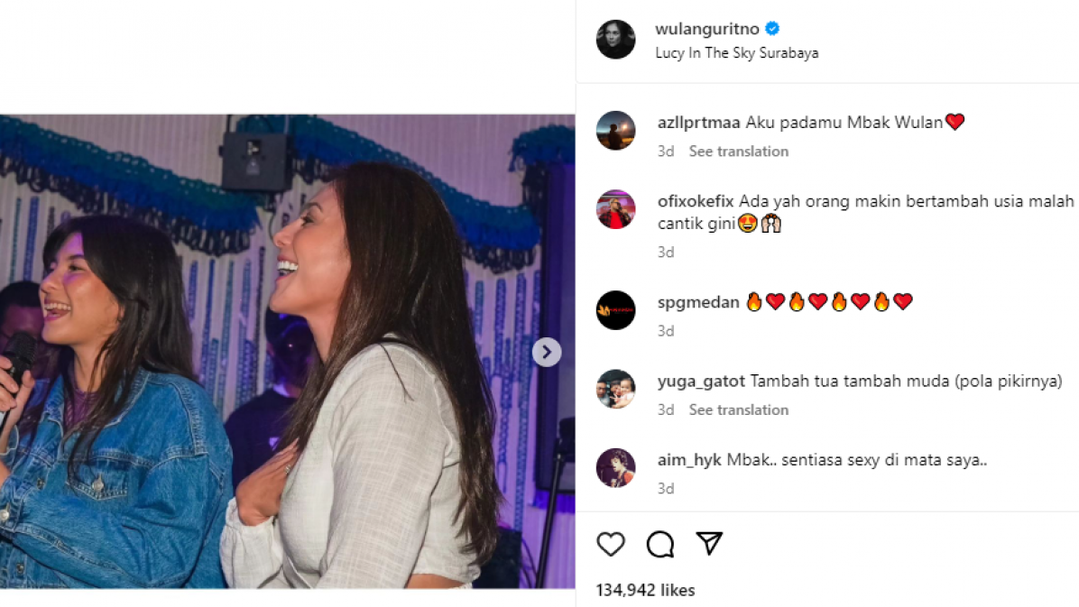 Wulan dan Shalom [Instagram]