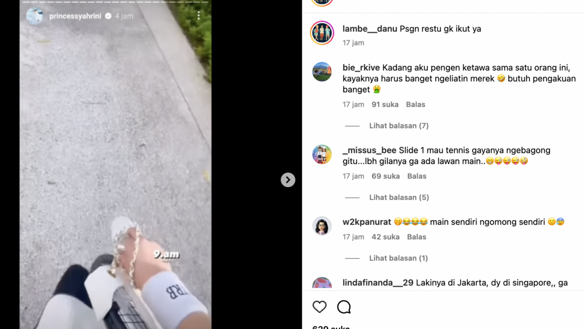 Insta story Syahrini