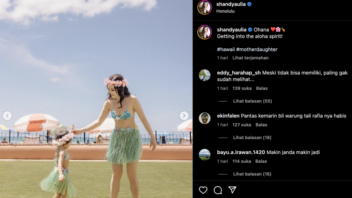 Shandy Aulia dan putrinya