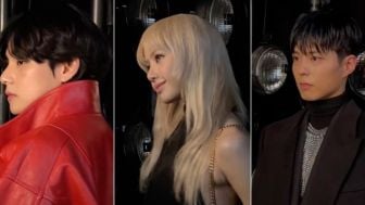 Glamor! Begini Penampilan V BTS, Lisa BLACKPINK, dan Park Bo Gum di Acara Fashion Paris