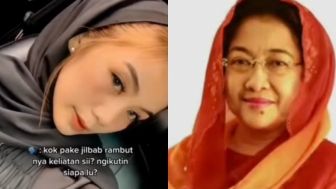 Ditanya Meniru Siapa Pakai Kerudung Tapi Kelihatan Rambut, Jawaban Gadis Cantik Ini Bikin Netizen Ketar-Ketir