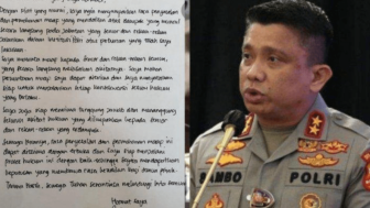 Tulisan Tangan Ferdy Sambo Minta Maaf Sana-Sini, tapi Tak Satupun pada Keluarga Brigadir J