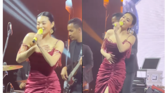 Wika Salim Enerjik Nyanyi di Panggung, Netizen Perhatikan Sesuatu yang Melorot