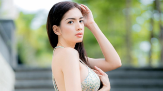 Pesona Cantik Angel Karamoy dalam Balutan Dress Merah, Bikin Netizen Terkagum-kagum