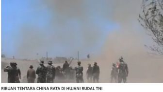 CEK FAKTA, TNI Hancurkan Ribuan Tentara China dengan Rudal