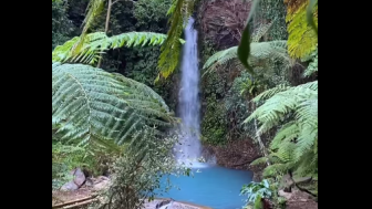 Objek Wisata Langka di Subang, Curug Koleangkak Ciater Hadirkan Sensasi Air Biru