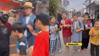 Detik-detik Gubernur Jabar Ridwan Kamil Dihampiri Rombongan Anak yang Ingin Jajan