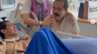 Viral, Video David Ozora Tertawa-tawa Pegang Kumis Suami Inul Daratista, Netizen: Masya Allah, Makin Sehat