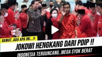 Cek Fakta, Jokowi Hengkang dari PDI Perjuangan