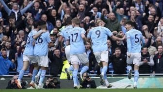 Manchester City vs Leicester City Berakhir dengan Skor 3-1, 10 Winning Streak bagi Manchester