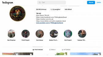 Instagram TNI AD Diserbu Netizen, Imbas Anggota TNI Tendang Pemotor Seorang Ibu Membonceng Anak Kecil