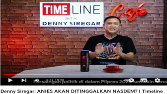 Mungkinkah? Anis Akan Ditinggalkan Nasdem, Ditengah Menguatnya Pencapresan Ganjar dan Prabowo di Pilpres 2024, Denny Siregar Bilang Ini