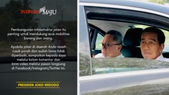 Presiden Jokowi Ajak Netizen DM kan Jalan yang Rusak di Daerah Masing-Masing ke Akun Pribadinya