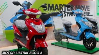 Motor Listrik ECGO 3, Bodi Besar dengan Dua Slot Baterai, Harga Didiskon 7 Juta Rupiah