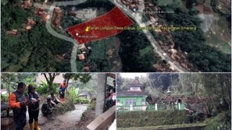 Longsor Menerjang Dua Desa di Kecamatan Samarang Garut, Belasan Rumah Terancam dan Bangunan Masjid serta Madrasah Rusak